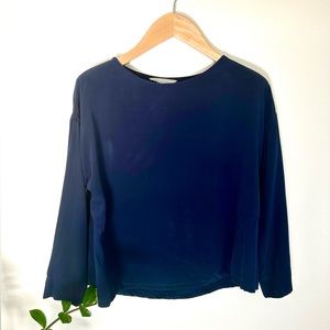 Elizabeth Suzann Parabola Top in Midnight Silk - Medium